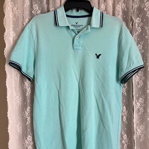 American Eagle Classic fit mint Polo size M